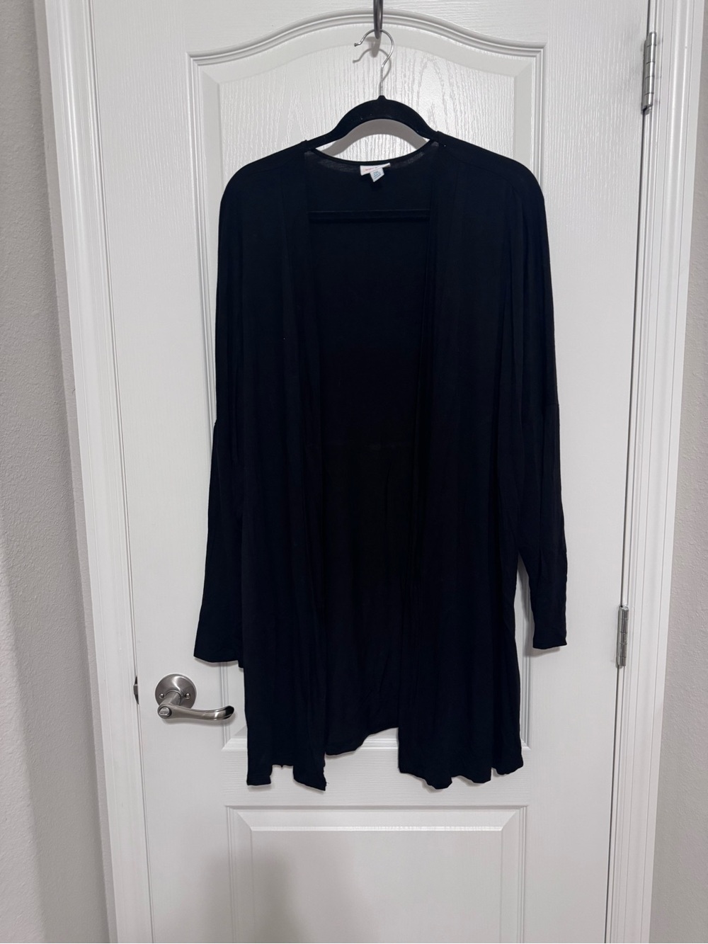 LuLaRoe Connie Black Open-Front Women's Cardigan